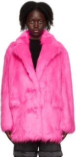 Розовое пальто Carter из искусственного меха Stand Studio