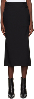 SSENSE Эксклюзивная черная юбка-миди 2D Quira