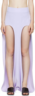 Пурпурная длинная длинная юбка Arch Dion Lee
