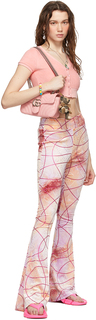 Эксклюзивные многоцветные расклешенные брюки SSENSE с принтом тай-дай I&apos;m Sorry by Petra Collins