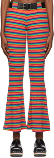 SSENSE Эксклюзивные многоцветные хлопковые брюки для отдыха Anna Sui