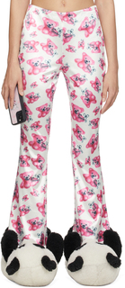 SSENSE Эксклюзивные розовые и белые брюки Petra Bell I&apos;m Sorry by Petra Collins