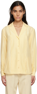 Желтая рубашка с заостренными лацканами Totême Toteme