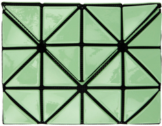 Зеленый кошелек Trifold Bao Bao Issey Miyake