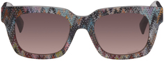 Разноцветные квадратные солнцезащитные очки Missoni