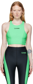 Эксклюзивный зеленый спортивный топ SSENSE GANNI