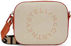 Бежево-оранжевая сумка из искусственной кожи с плетением Stella McCartney