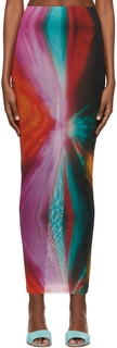 Многоцветная макси-юбка из полиэстера Louisa Ballou
