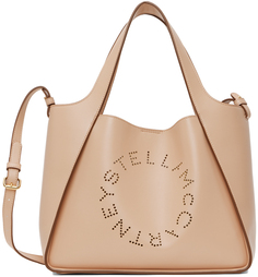 Розовая большая сумка с логотипом Stella McCartney