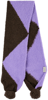 Детский коричнево-фиолетовый шарф с бриллиантами The Campamento