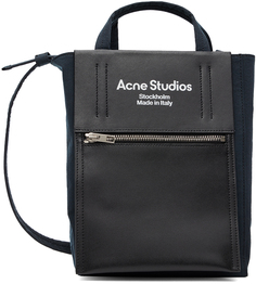 Темно-синяя бумажная сумка-тоут Acne Studios