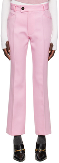 SSENSE Эксклюзивные розовые расклешенные брюки Ernest W. Baker