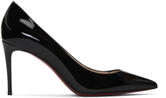 Черные лакированные туфли на каблуке Kate 85 Christian Louboutin