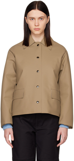 Серо-коричневая куртка свободного кроя KASSL Editions