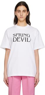 Белая футболка \Весенний дьявол\&quot;&quot; Soulland