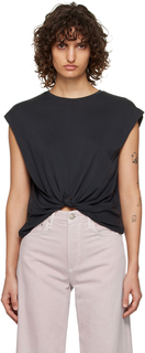 Черная футболка с изображением Дженны rag &amp; bone