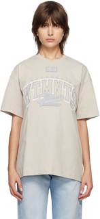 Бежевая футболка для колледжа VTMNTS