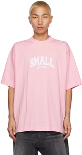 Розовая футболка \Small\&quot;&quot; VETEMENTS