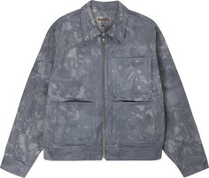 Куртка Stussy Wonderland Hand-Dyed Work Jacket Charcoal, серый
