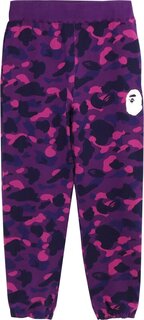Брюки BAPE Color Camo Wide Fit Sweat Pants Purple, фиолетовый
