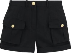 Шорты Balmain Grain De Poudre Cargo Shorts Black, черный