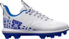 Бутсы Under Armour Harper 7 Low TPU GS White Royal, белый