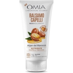 Кондиционер для волос Omia Eco Bio с марокканским аргановым маслом для сухих, питательных и реструктурирующих волос - бутылка 180 мл