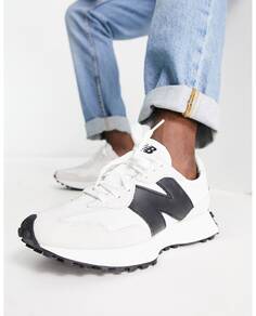 Бело-черные кроссовки New Balance 327