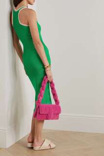 CALLE DEL MAR + NET SUSTAIN платье миди в полоску в рубчик, зеленый