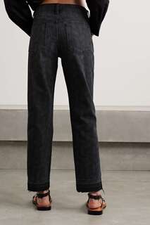 ISABEL MARANT ÉTOILE джинсы прямого кроя Sulanoa со средней посадкой, черный