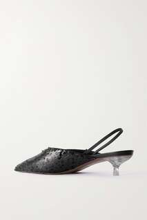 NEOUS туфли-лодочки Irena с ремешком на пятке и пайетками, черный