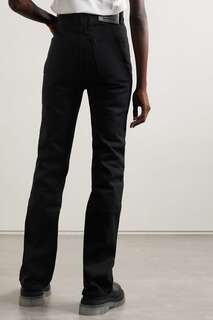 RICK OWENS RICK OWENS + DRKSHDW Jim расклешенные джинсы с высокой посадкой, черный, черный