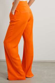 VERONICA BEARD широкие брюки Robinne со складками, апельсин