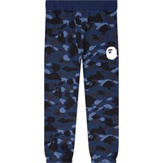 Брюки Bape Color Camo Wide Fit Sweat, темно-синий