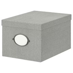 Коробка с крышкой Ikea Kvarnvik 25x35, серый