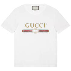 Футболка Gucci Oversized Logo, белый