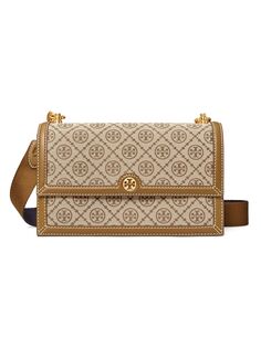 Жаккардовая сумка через плечо T с монограммой Tory Burch