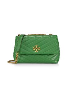 Кожаная сумка через плечо Kira Chevron Tory Burch