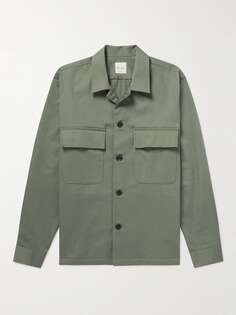 Верхняя рубашка из хлопкового твила PAUL SMITH, зеленый