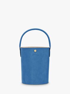 Кожаная сумка-мешок Longchamp Epure, кобальт