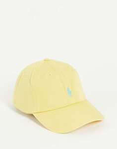 Желтая кепка с логотипом Polo Ralph Lauren