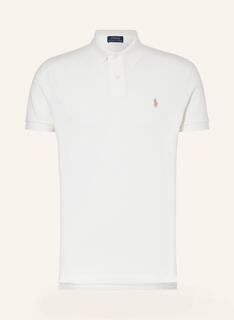 Рубашка поло POLO RALPH LAUREN Piqué Custom Slim Fit, белый