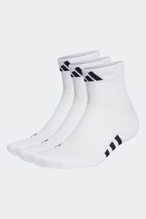 Набор из 3 пар утепленных носков до середины икры для взрослых Performance adidas, белый