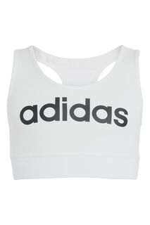 Хлопковый бюстгальтер Junior Essentials с логотипом adidas, белый