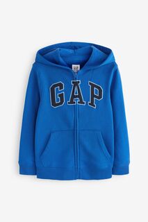 Толстовка на молнии с логотипом Gap, синий