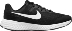 Кроссовки Nike Revolution 6 4E Wide GS &apos;Black White&apos;, черный