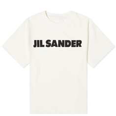 Футболка с логотипом Jil Sander спереди