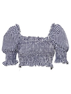 Блузка Missguided GINGHAM, темно-синий