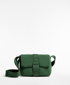 Мини-сумка с пряжкой Oysho, зеленый