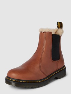 Ботинки челси из кожи модель &quot;Леонора&quot; Dr. Martens, темно-коричневый